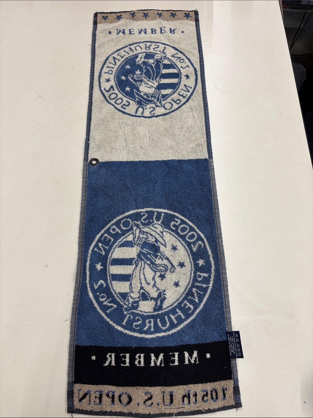 Pinehurst Blue and White Golf Towel